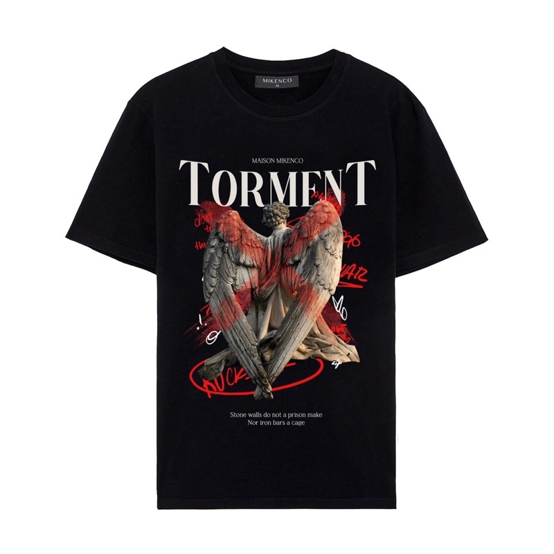 Áo phông nam Mikenco Torment Black