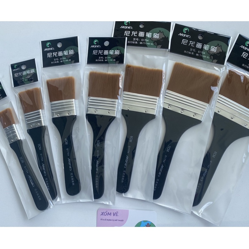 [XÓM VẼ] Cọ bản to/panh-xô Marie's lông nhân tạo G1754 nhiều size.