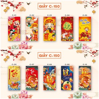 [BƠ STORE] Combo 10 Bao lì xì Tết 2021 Tân Sửu nhiều mẫu
