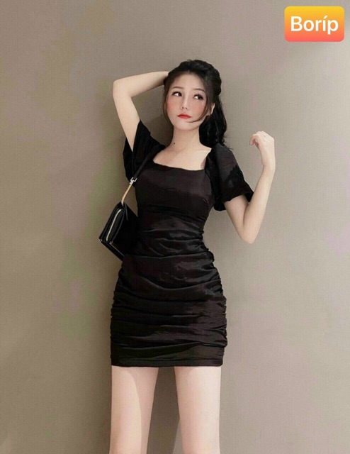 Đầm body đan dây lưng thun borip( có mút ngực) | BigBuy360 - bigbuy360.vn