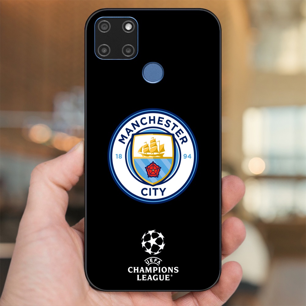Ốp lưng Realme C12, C21Y viền đen in hình Manchester City MC