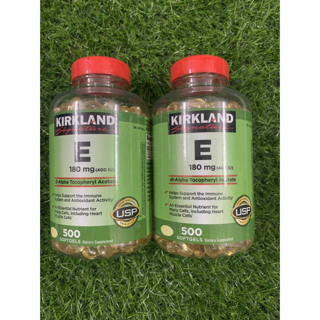 hộp 500 viên vitamin E Kirkland của Mỹ