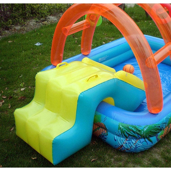 Hồ Bơi Bơm Hơi Phao Cực Đại PISCINA PARQUE cho bé và gia đình tặng bơm điện 220V