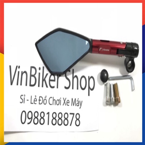 Gương 5 Cạnh Rizoma Nhôm CNC Hàng Đẹp Full Hộp Gắn Các Dòng Xe Máy ( Ảnh Chụp Thật)