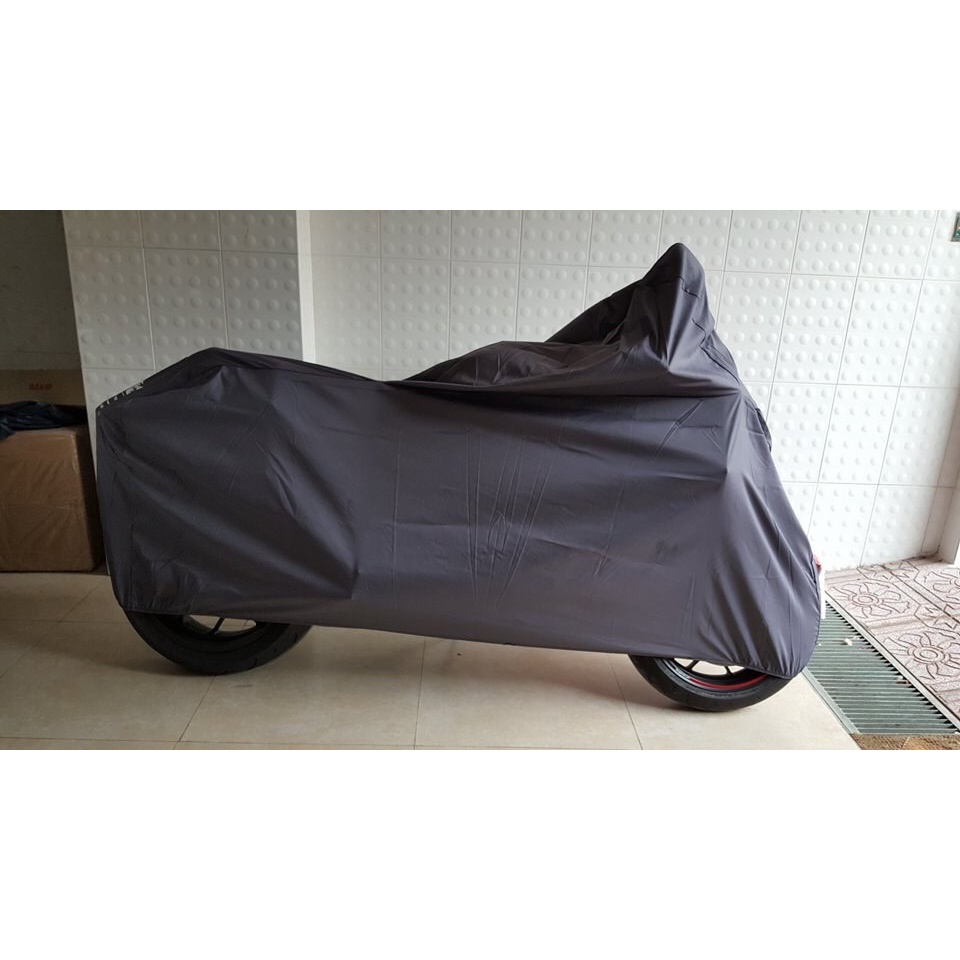Bạt phủ xe mô tô, xe phân khối cao cấp Tâm An vải dù 2 lớp chống thấm, bọc xe máy chống nắng mưa, áo trùm xe máy cao cấp