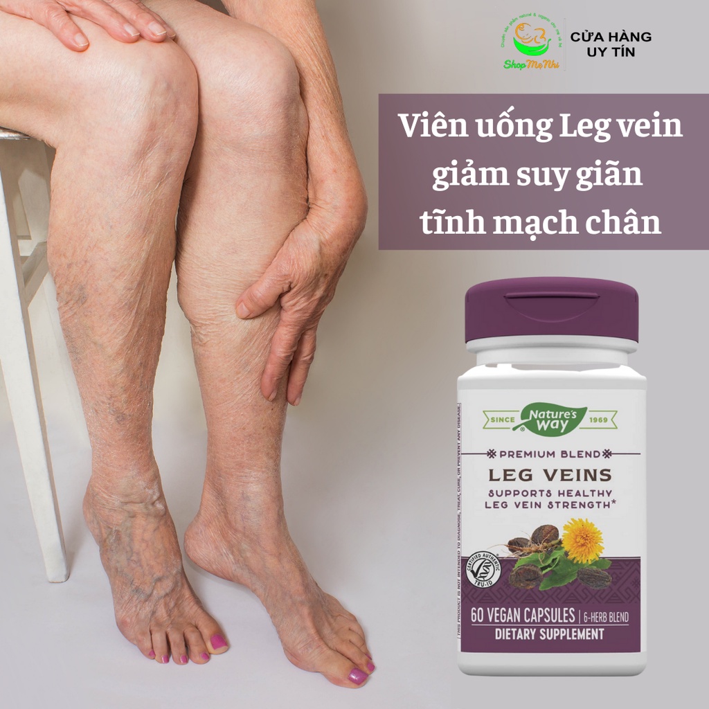 Viên giảm giãn tĩnh mạch chân Nature's Way Leg Vein 60 viên.
