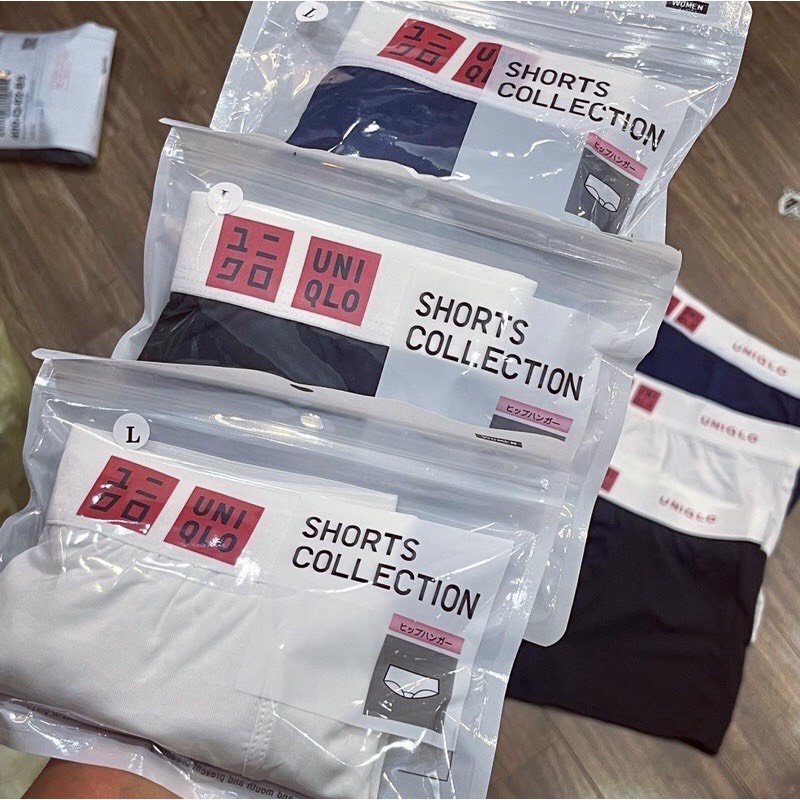 Quần Sịp Đùi Nam Uniqlo Cotton Co Giãn 4 Chiều.Quần Lót Nam Siêu Thoáng Đóng Túi Zip Xuất Khẩu