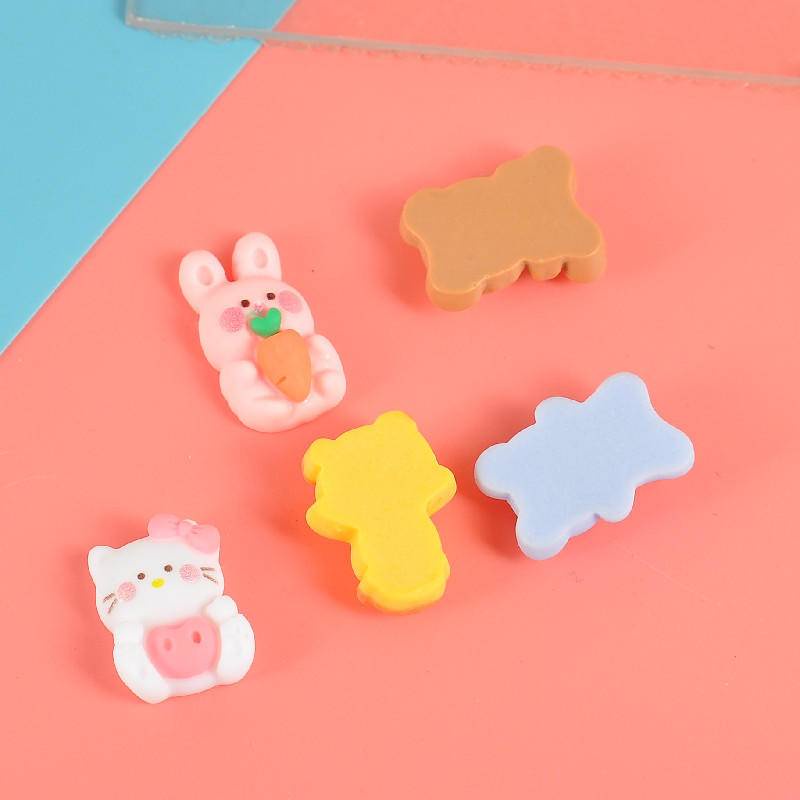 Phụ Kiện Mặt Charm Hình Gấu Và Cây Kem Siêu Dễ Thương Trang Trí Giày/Giày