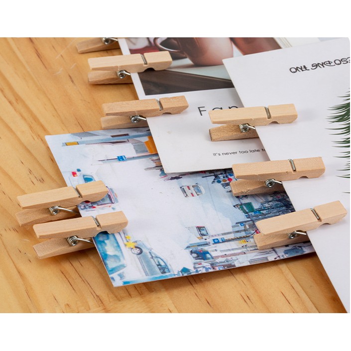 [GIÁ SỈ] COMBO 500 Kẹp Gỗ Handmade Clip 3,5 Cm Ảnh Treo Tường