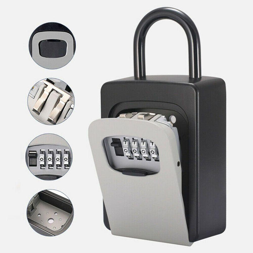 KUNHEV Hộp Đựng Chìa Khóa Gắn Tường Bằng Hợp Kim Nhôm Mới