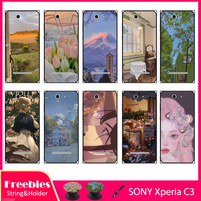 Ốp lưng 5.5 inch Có Dây Đeo + Giá Đỡ Dành Cho SONY Xperia C3/S55T/S55U