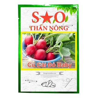 Hạt giống Củ Cải Tròn Đỏ Baby Sao thần nông trồng quanh năm