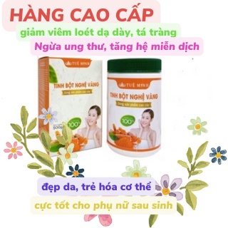 Tinh bột nghệ nguyên chất, tinh bột nghệ vàng organic đắp mặt tinh bột nghệ mật ong Tuệ Minh