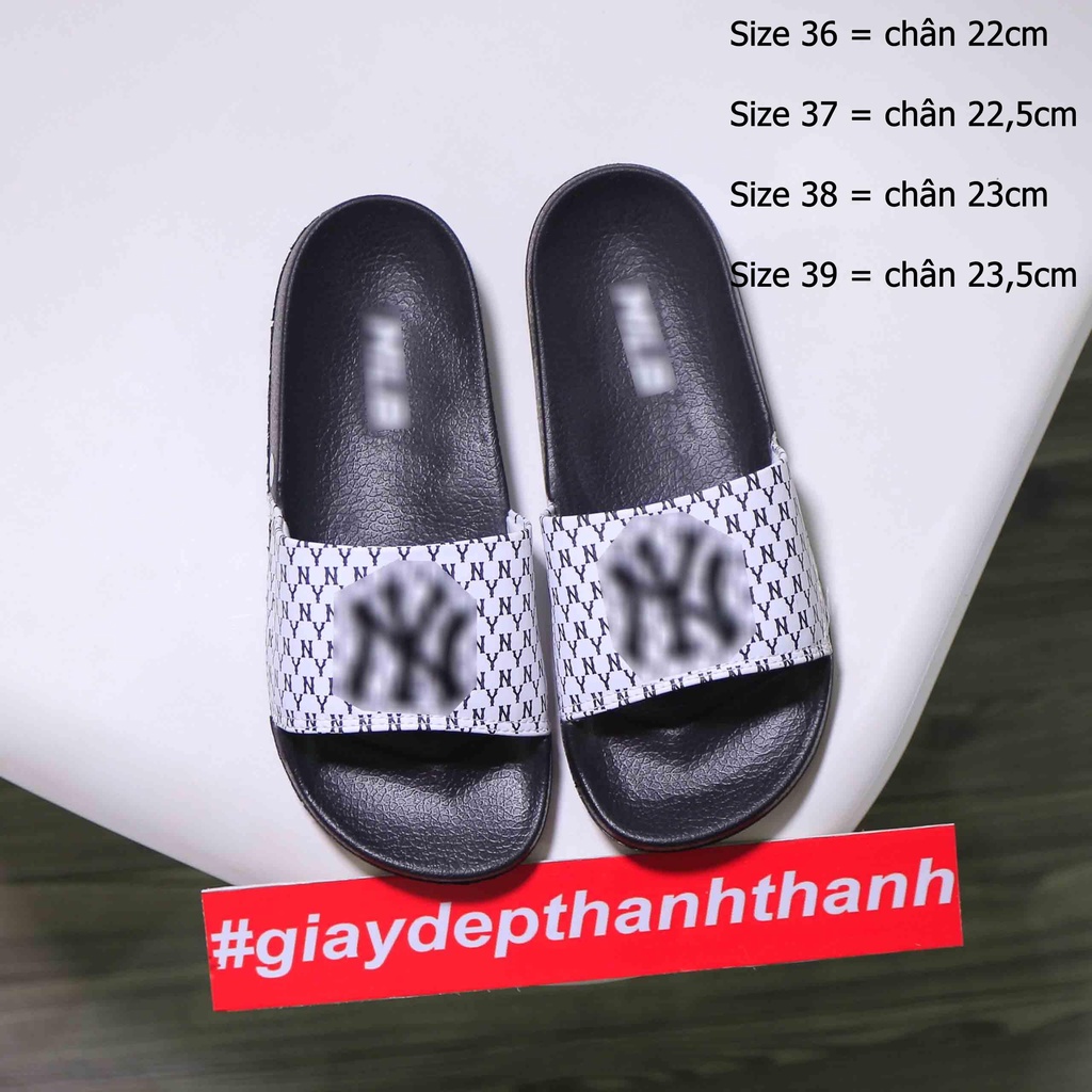 Dép Nữ N-Y Monogram Quai Ngang [36-39]