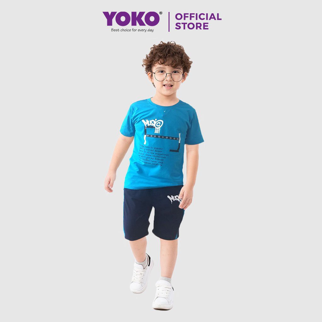 Bộ Quần Áo Thun Tay Ngắn Bé Trai (1-5 Tuổi) YOKO KID’S FASHION 21098T