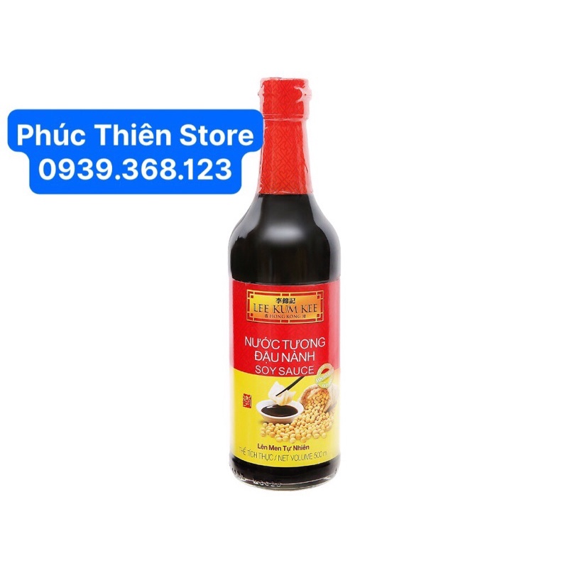 Nước tương đậu nành Lee Kum Kee chai 500ml