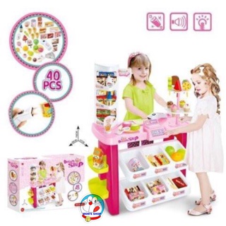 Đồ chơi siêu thị cỡ đại có âm thanh, ánh sáng