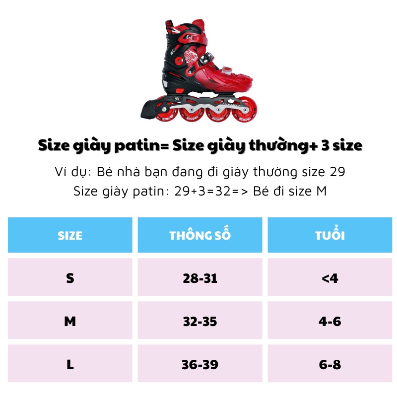Giày trượt patin trẻ em Cougar 333 chính hãng giá tốt