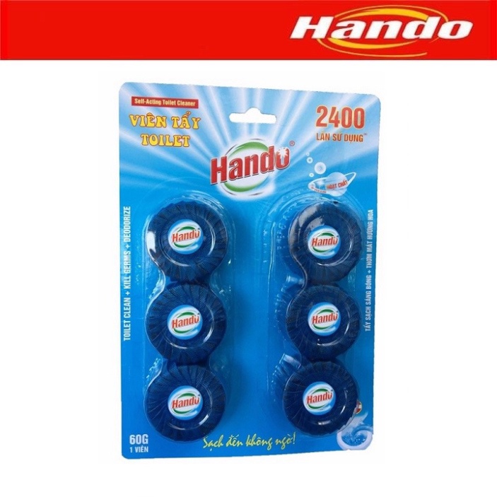 Viên tẩy xanh vệ sinh làm thơm diệt khuẩn bồn cầu, toilet Hando