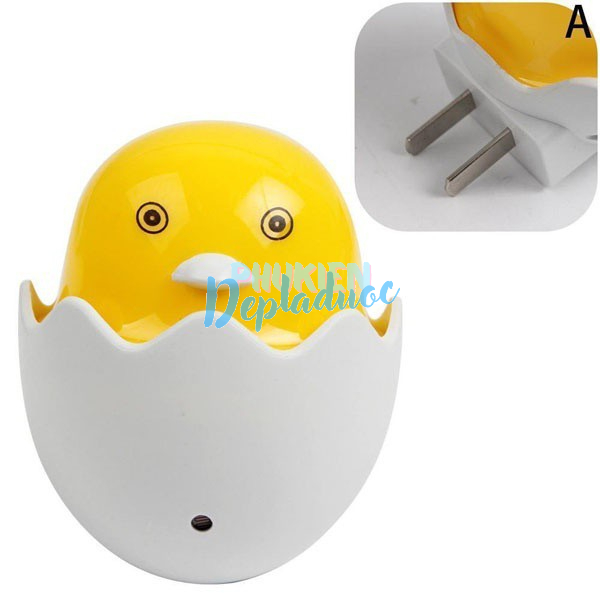 Đèn ngủ quả trứng cảm biến ánh sáng/ Tự động sáng vào ban đêm. B223