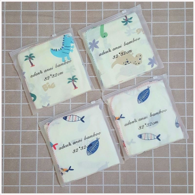 Set 5 Chiếc Khăn Mặt, Khăn Xô Sữa Aden Sợi Tre Cao Cấp