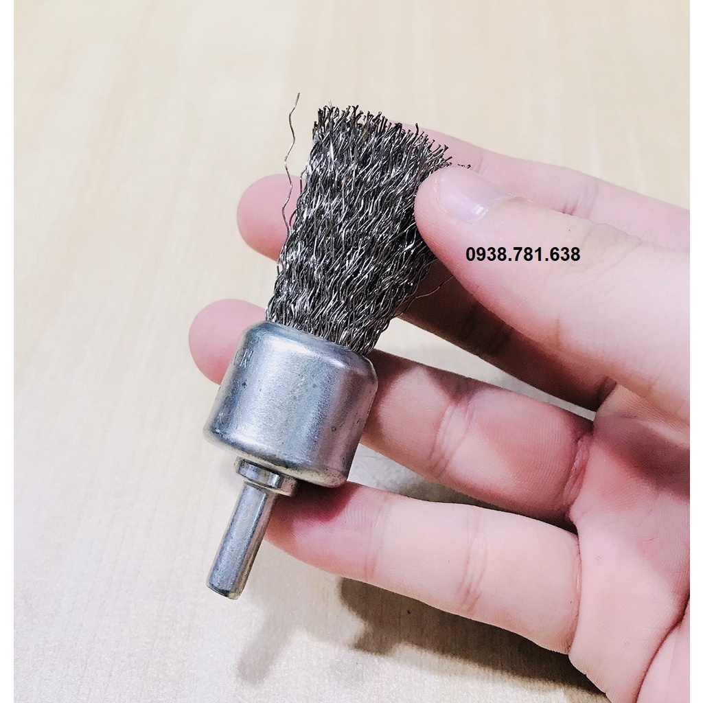 Chổi Cước Chà Góc Sợi Inox 6x25mm