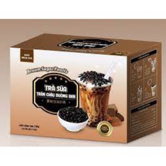 Trà Sữa Trân Châu Đường Đen Tự Pha 1 Hộp 8 Gói