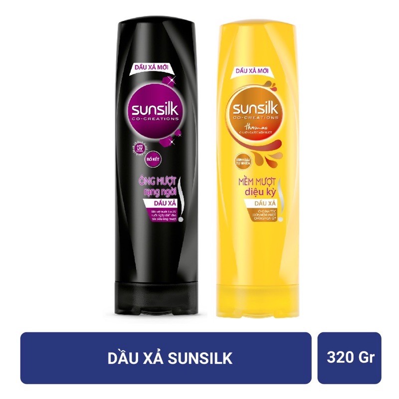 Dầu xả sunsilk 320g óng mượt rạng ngời đủ màu