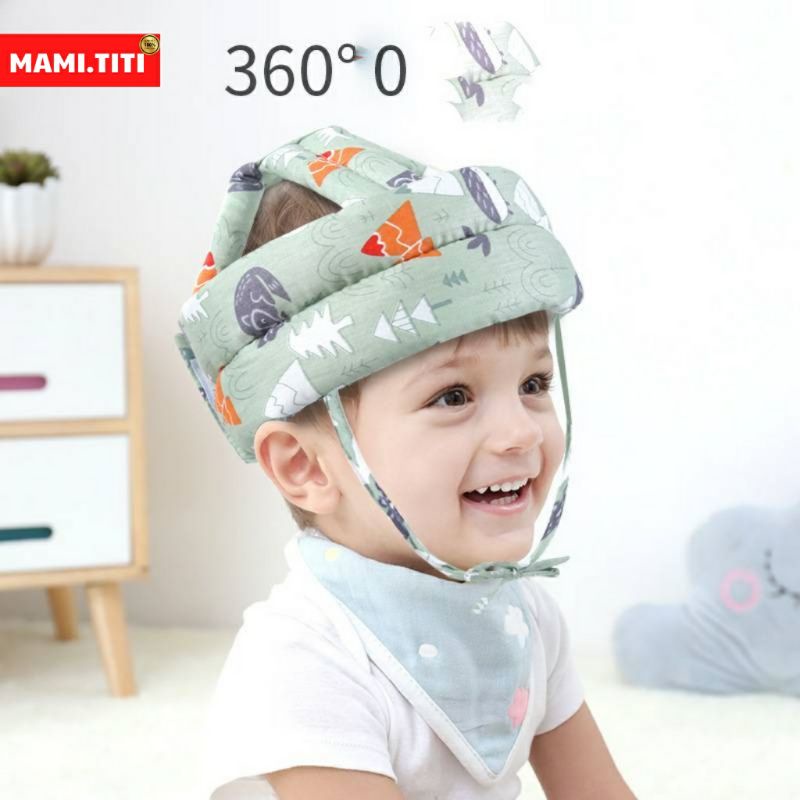 Mũ bảo vệ đầu cho bé tập đi bò đứng