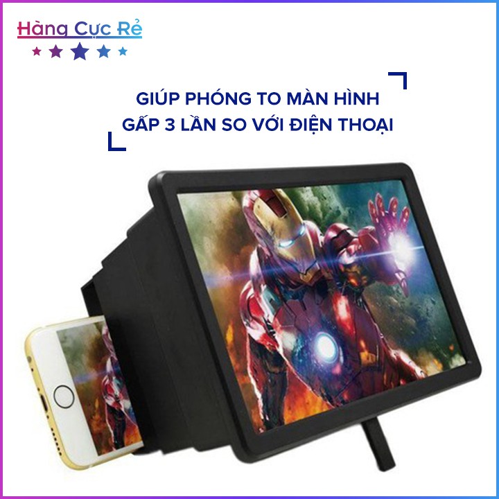 Bộ 2 Kính phóng đại màn hình điện thoại F2 ⭐Freeship⭐Kính phóng to gấp 3 lần kiêm giá đỡ - Shop Hàng Cực Rẻ