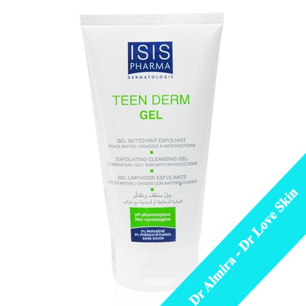 Sữa rửa mặt giảm nhờn và ngăn ngừa mụn Teen Derm Gel - ISIS PHARMA