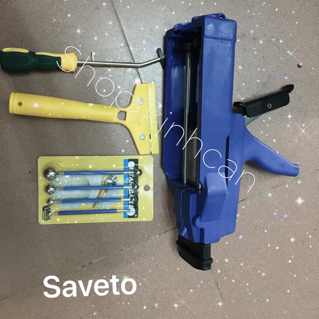 Bộ dụng cụ thi công keo chít mạch Saveto