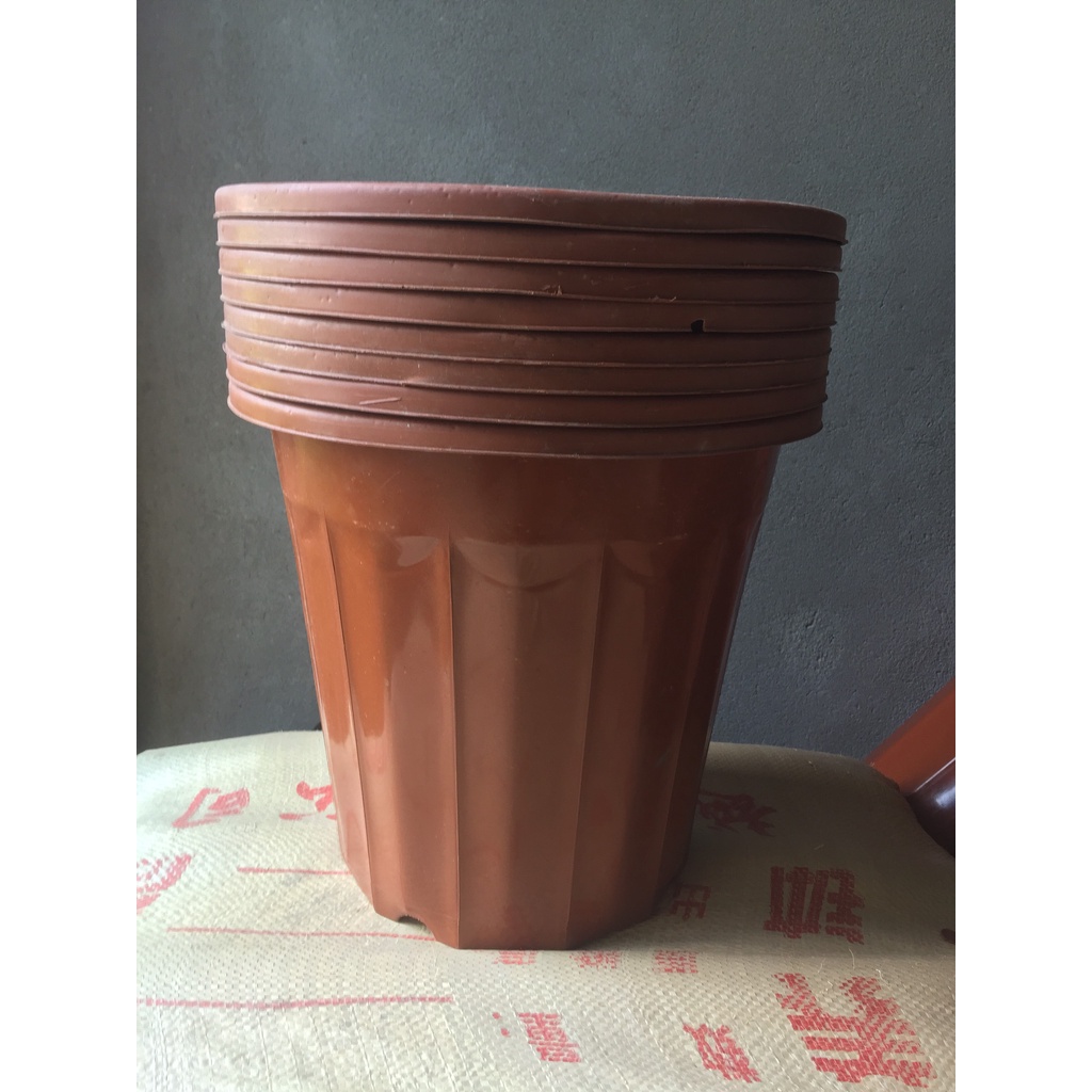 5 CHẬU NHỰA TRỒNG CÂY MÃ #E350 (BẠT PHỦ ĐẤT CHỐNG CỎ MỌC, BẦU KHAY TÚI ƯƠM...)