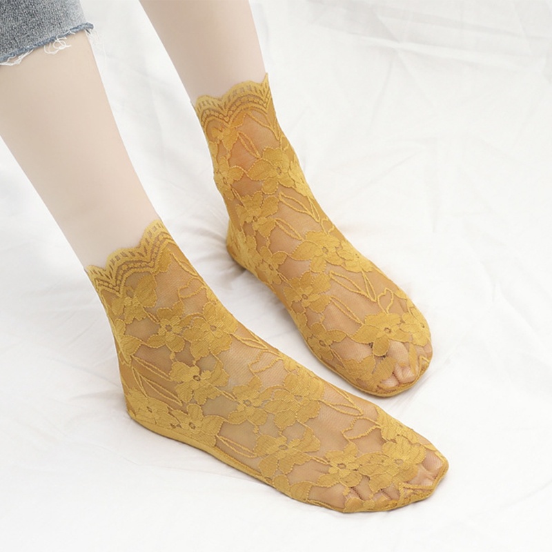 1 Đôi Tất Chân Lưới Đính Nơ Thời Trang Nữ Tính