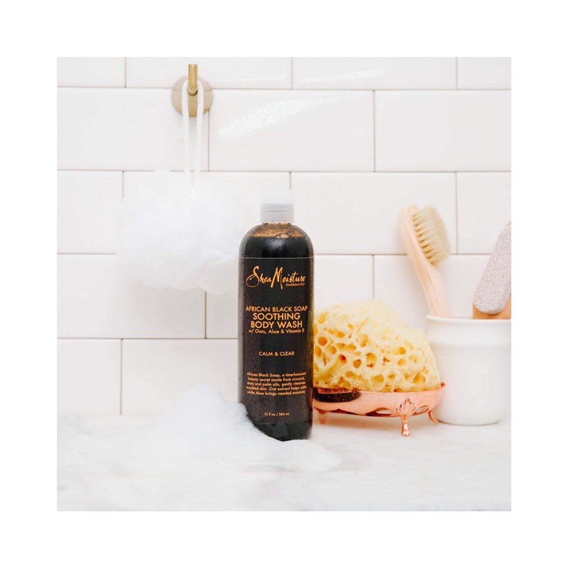 Sữa tắm xà phòng đen châu Phi giảm mụn SheaMoisture African Black Soap Body Wash