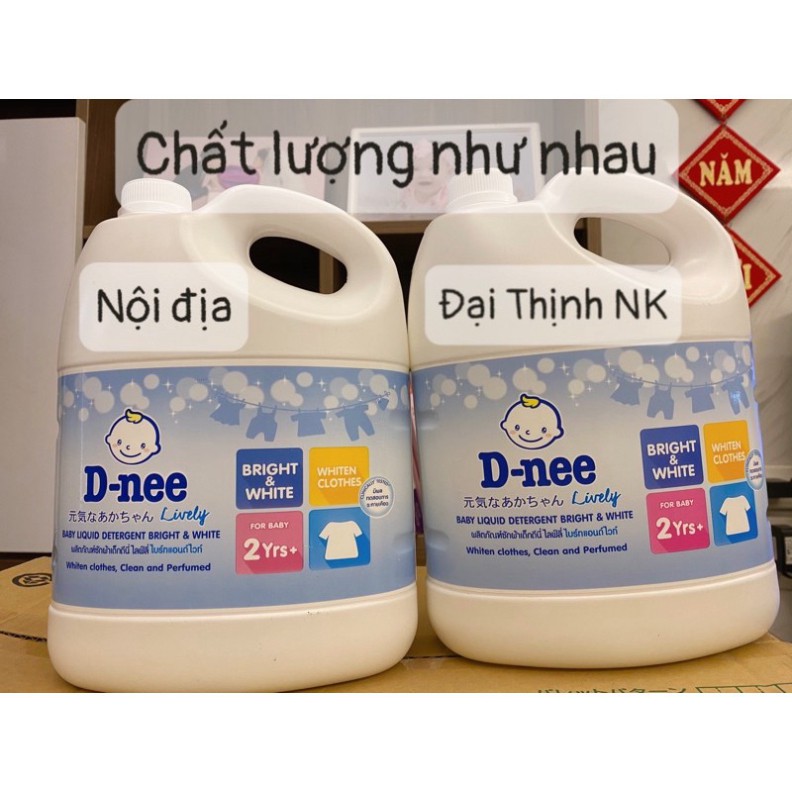 Nước giặt Dnee Thái Lan chuẩn tem Đại Thịnh can to 3000ml