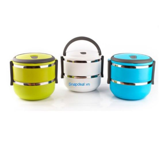 Hộp đựng cơm 2 tầng giữ nhiệt lõi inox chống han gỉ