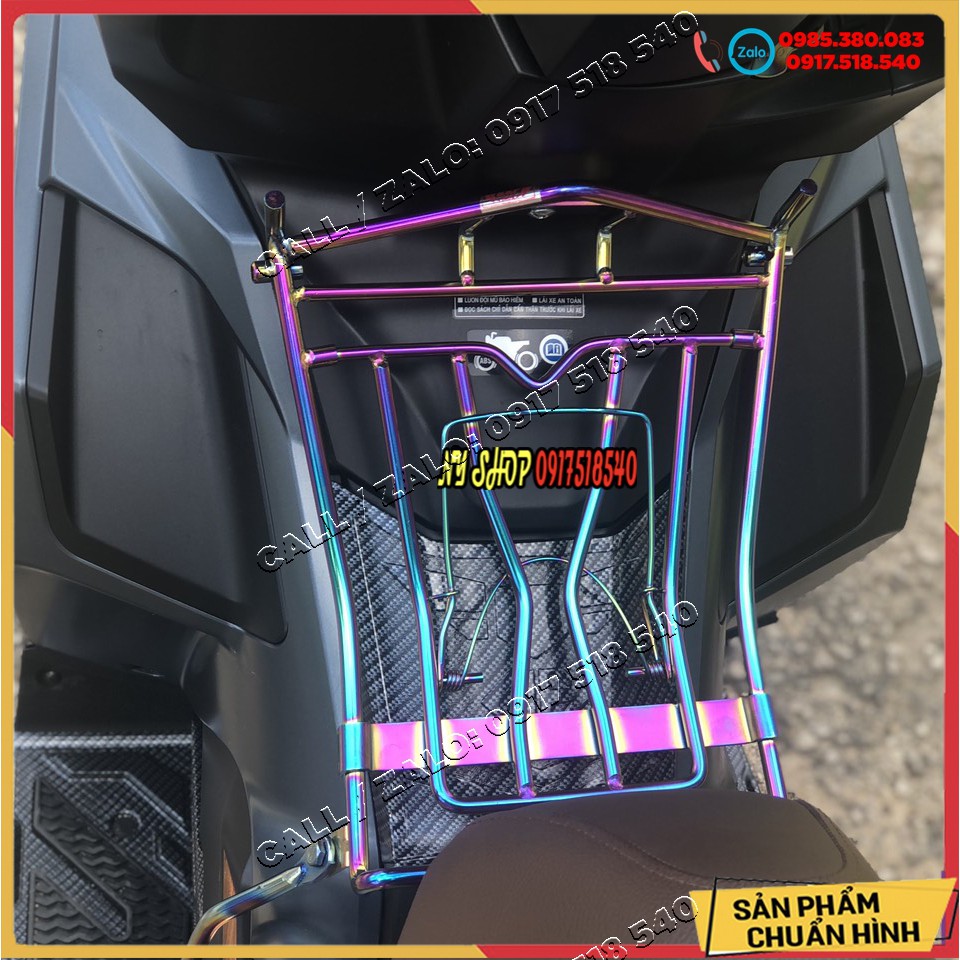 BAGA AB 2020 INOX XI MÀU TITAN 10 LY DẦY ĐẸP (AIR BLADE 2020)