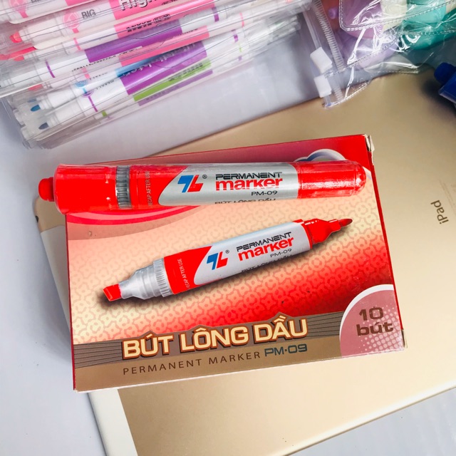 Bút Lông Dầu PM-09 [ 2 Đầu Bút 0.8 - 6.0mm ]