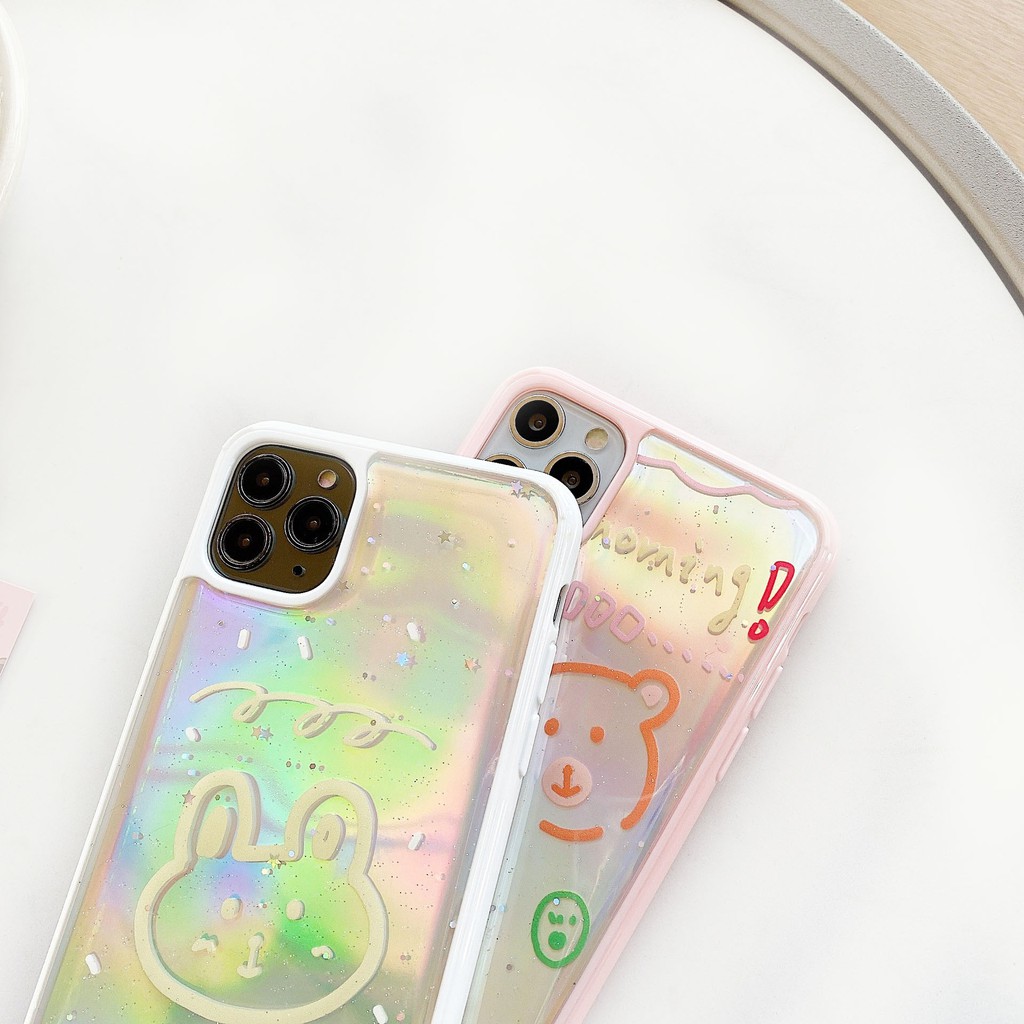 Ốp lưng iphone Bear phản quang 5/5s/6/6plus/6s/6splus/7/7plus/8/8plus/x/xr/xs/11/12/pro/max/plus/promax