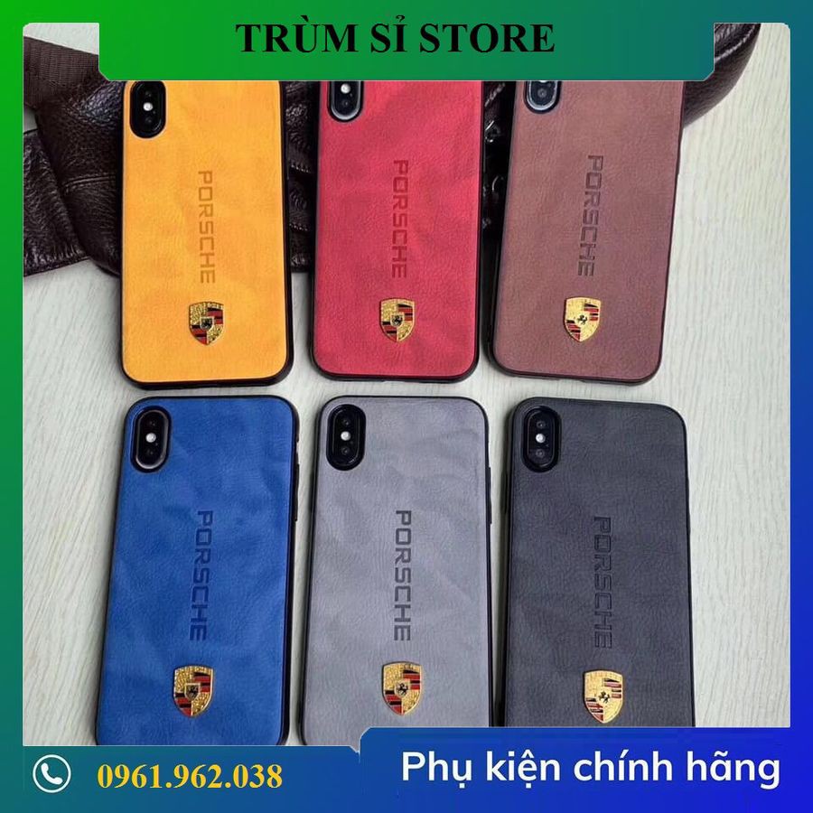 [THANH LÝ LỖ] Ốp Da Cao Cấp Porsche Cực Kỳ Nam Tính Iphone 6 6Plus 7Plus 8 8Plus X Xs Xsmax  - Trùm Sỉ Phụ Kiệnstore