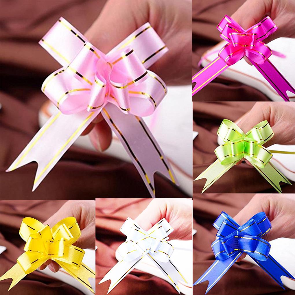 Set 10 Nơ Ruy Băng Trang Trí Xe Hơi Đám Cưới