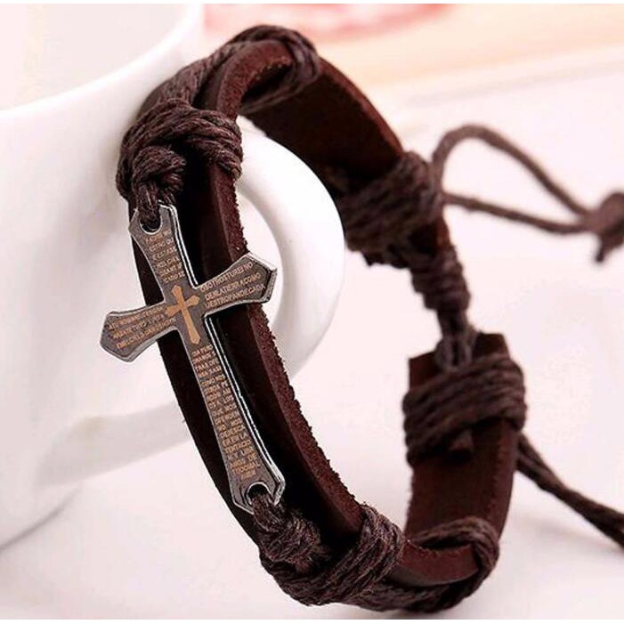 Vòng Đeo Tay Handmade Bằng Da Thật Cao Cấp Thời Trang