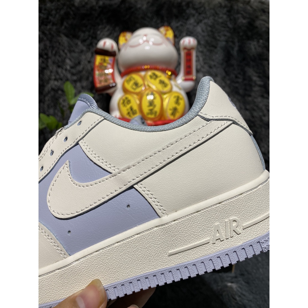 [Full box+bill] Giày Sneaker AF1 Trắng xanh hàng SC full box bill và hộp bảo vệ