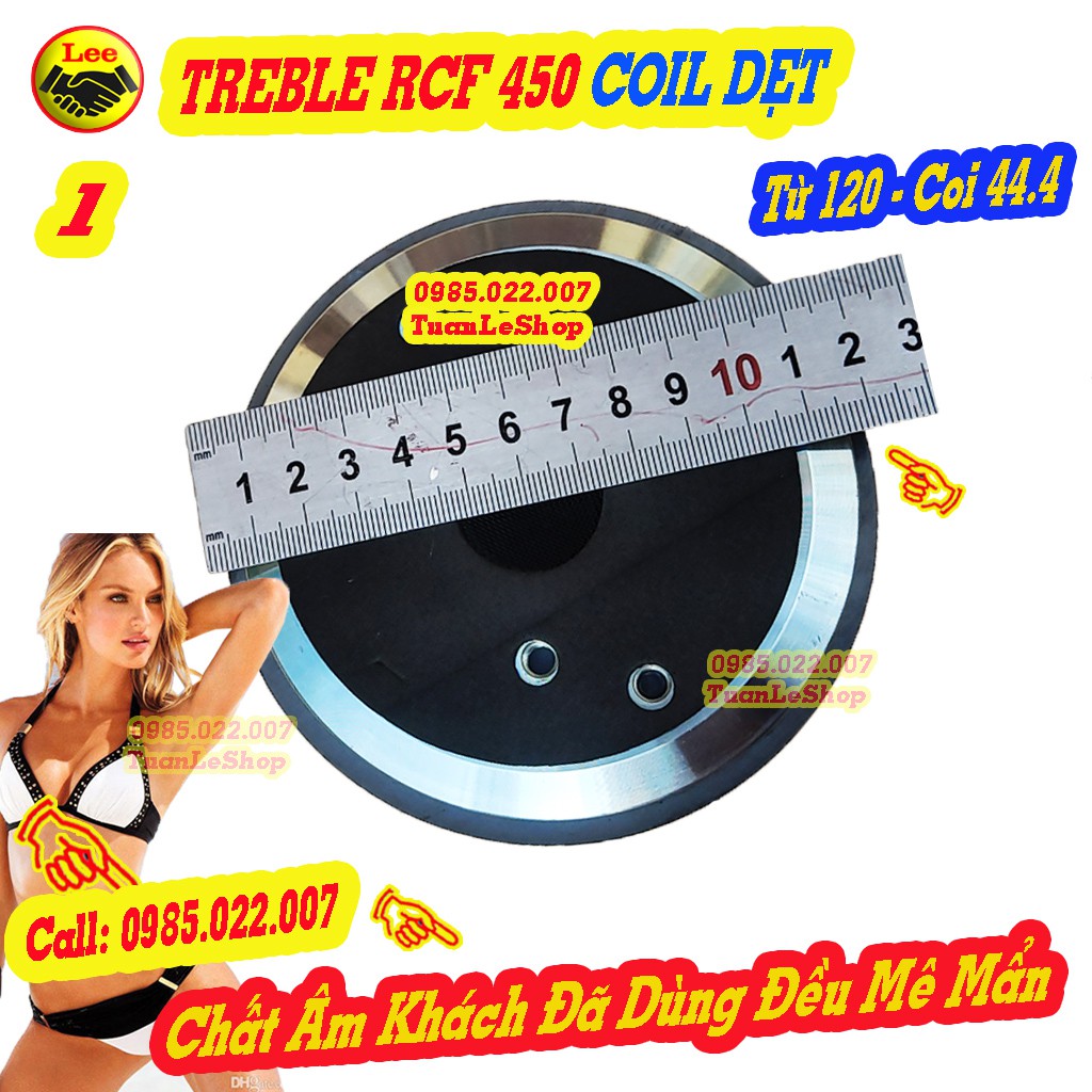 TREBLE 450 RCF NẮP NHÔM COIL DẸT TITAN XANH SỊN - GIÁ 1 CHIẾC 450 CÔN DẸT SỊN