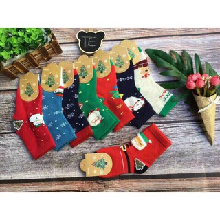 Sét 5 đôi tất noel cho bé trai gái đáng yêu