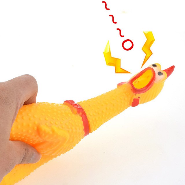 Gà La Hét - Gà Cao Su Huấn Luyện Chó - Gà Bóp SIZE M 34 Cm