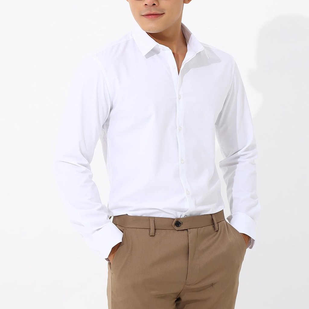 Áo Sơ Mi Lụa Nam Tay Dài Cổ Bẻ GU CHẤT, Chất Lụa Cao Cấp, Form Chuẩn GUL02