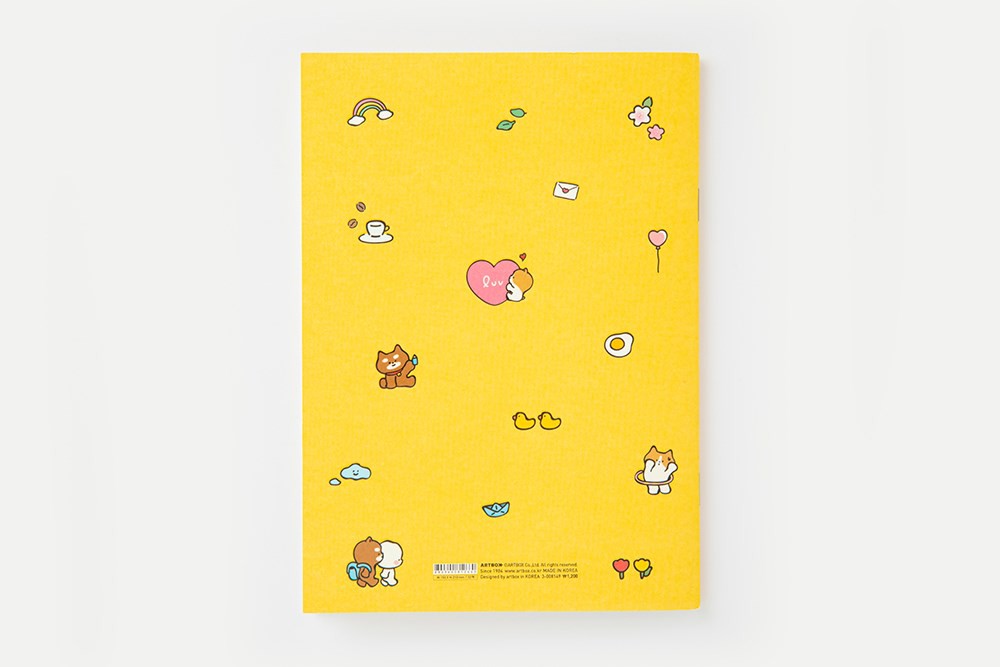 Sổ Ghi Chú ARTBOX Hàn Quốc Màu Vàng Dễ Thương