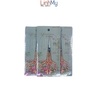 Kéo cắt phom móng hoa văn cổ điển làm bằng thép không gỉ